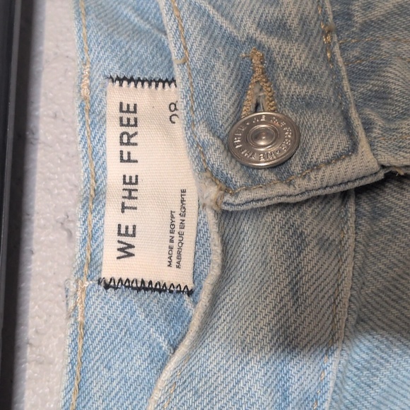 Free People We The Free Now or Never Distressed Denim Shorts - 28 - Picture 2 of 5